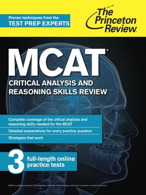 cover image of MCAT Critical Analysis and Reasoning Skills Review